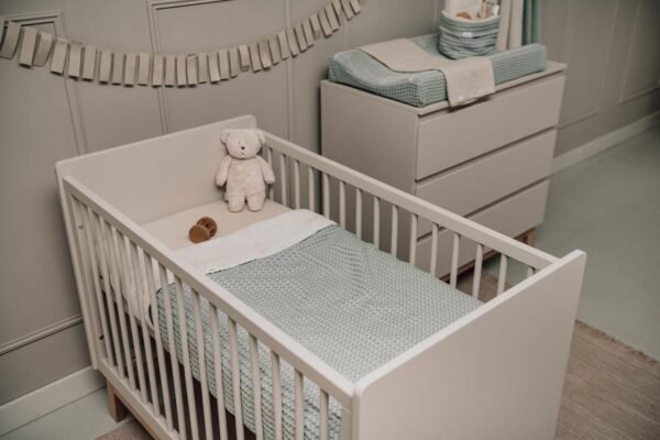 Koeka Wiegdeken Cotton Fleece Wafel Amsterdam ocean air - Afbeelding 2
