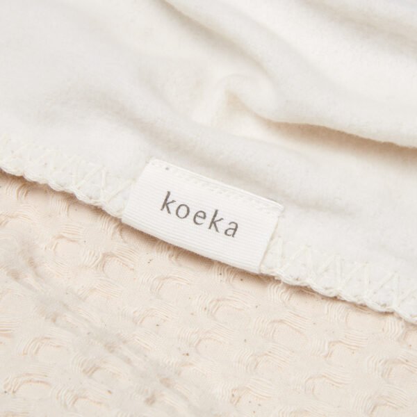 Koeka Wiegdeken Cotton Fleece Wafel Amsterdam natural - Afbeelding 2