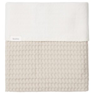 Koeka Wiegdeken Cotton Fleece Wafel Amsterdam sand