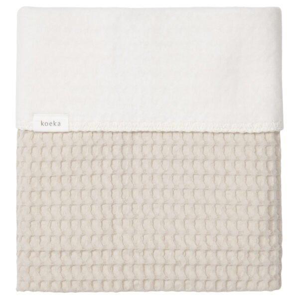 Koeka Wiegdeken Cotton Fleece Wafel Amsterdam sand