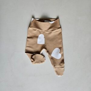 Valeur Couture Broekje met voetjes hartjes
