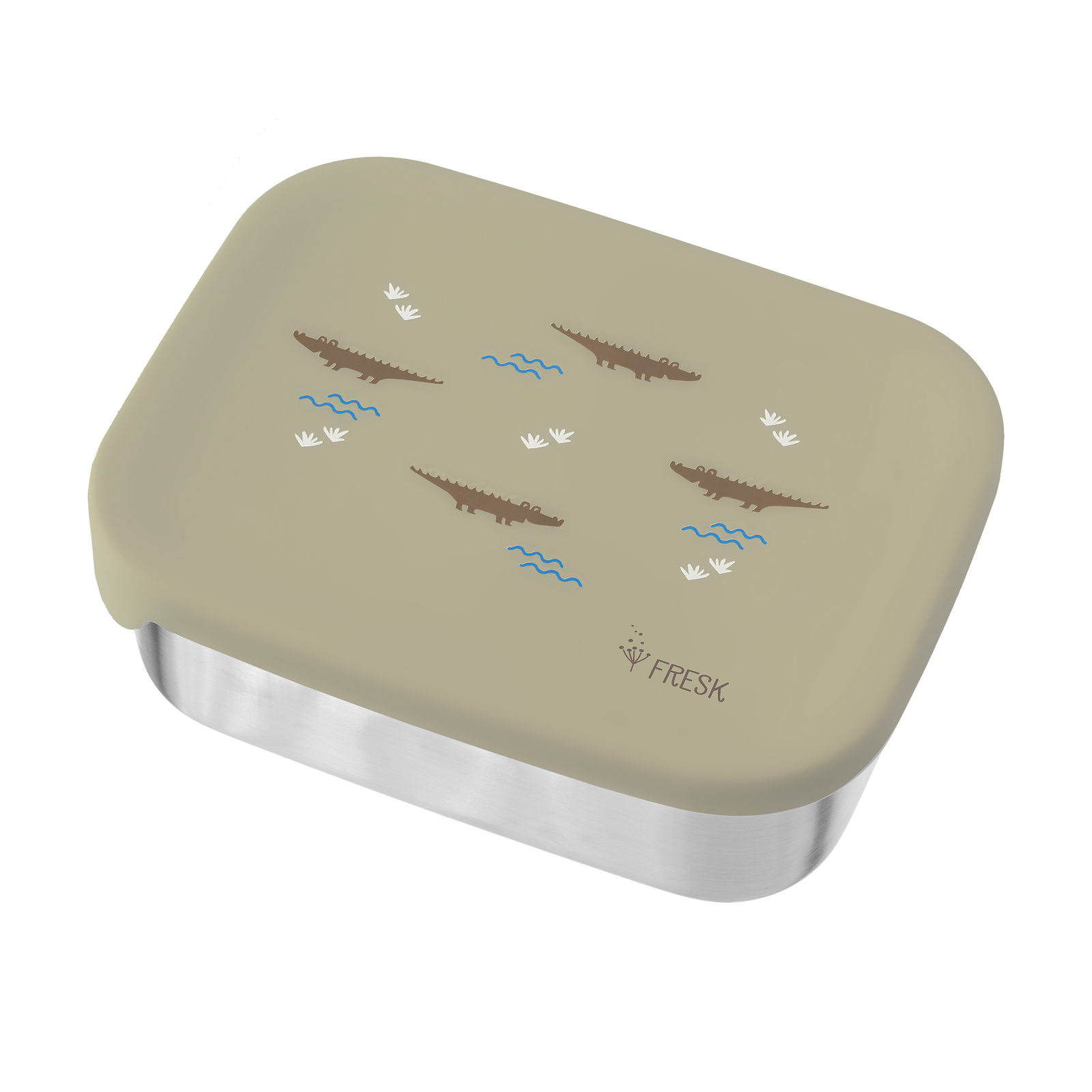 Fresk lunchtrommel RVS Krokodil