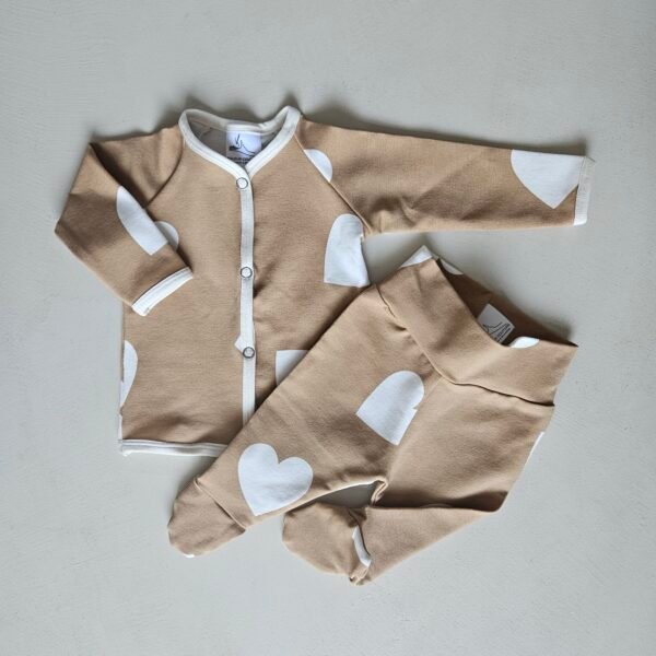 Valeur Couture T-shirt met knopen hartjes - Afbeelding 3