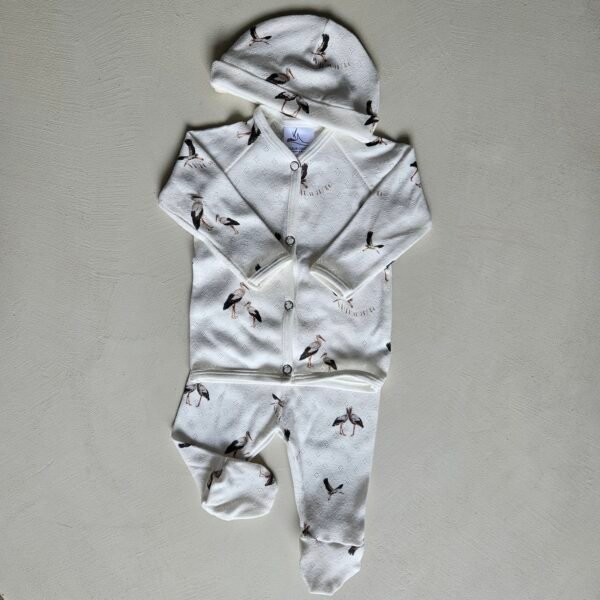 Valeur Couture T-shirt met knopen ooievaars - Afbeelding 3
