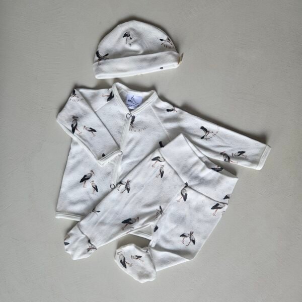 Valeur Couture T-shirt met knopen ooievaars - Afbeelding 4